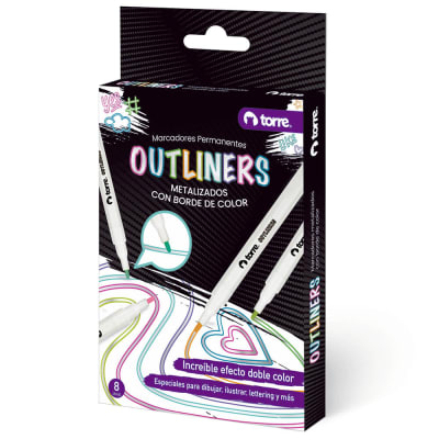 MARCADORES OUTLINER 8 COL TORRE