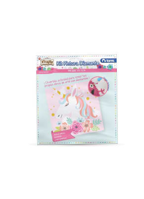 MINI-LIENZO PINT. DIAM 18x18 UNICORNIO TORRE