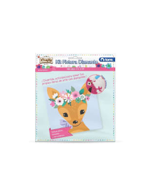 MINI-LIENZO PINT. DIAM 18x18 CIERVO TORR