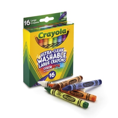 CRAYONES CRAYOLA 16 UNIDADES LAVABLES