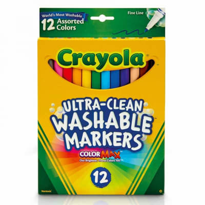 MARCADORES CRAYOLA 12 UNIDADES PUNTA FINA