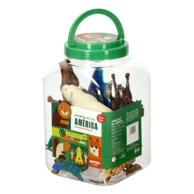BALDE ANIMALES XL 22PCS ANIMALES DE AMERICA (VERDE)