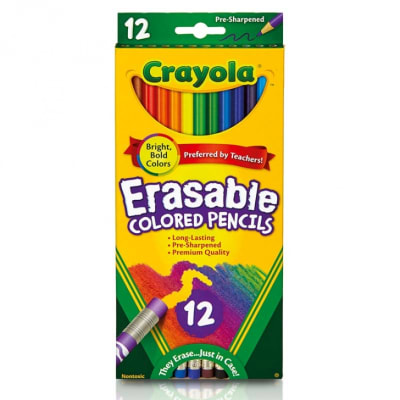 LAPICES DE COLORES CRAYOLA 12 UNIDADES BORRABLES