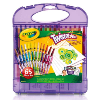SET CRAYOLA 65 UNIDADES MINI CRAYONES TWISTABLES