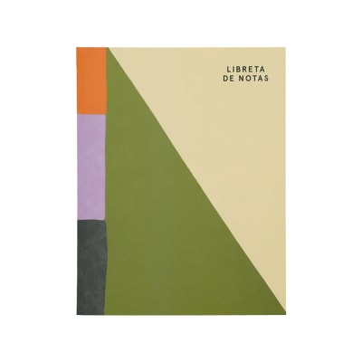 Libreta con lomo y tapa de papel 140 hojas 16,5x1,5x21cm colores