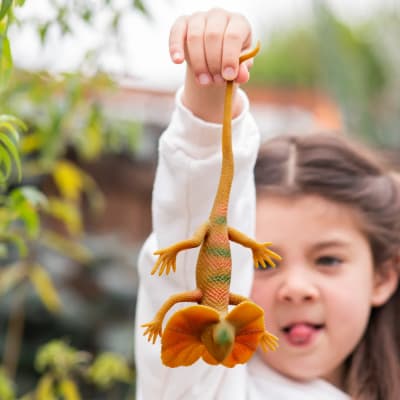 ANIMAL APRETABLE ANIMALIA LAGARTO CAFÉ