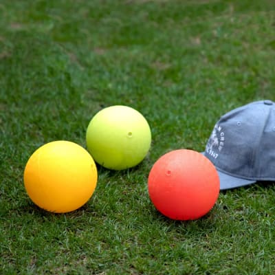 Set de 3 pelotas de PVC de colores