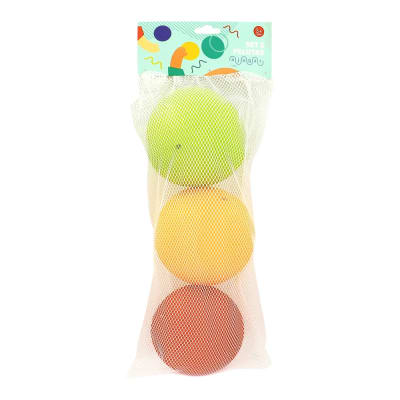 Set de 3 pelotas de PVC de colores