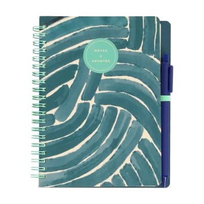 LIBRETA CON LÁPIZ 100 HOJAS CON LÍNEAS 18,7X21,7 CM DISEÑO CALIPSO