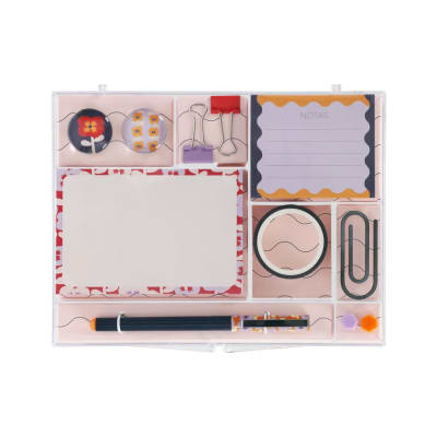 Set de accesorios para escritorio flores