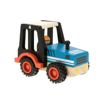 Transporte Madera Tractor y  Personaje
