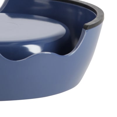Plato Comida Acero Inoxidable para Mascotas Azul 420 ml