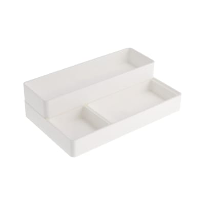 Set de 4 Bandejas Escritorio Organizador Escolar Blanco