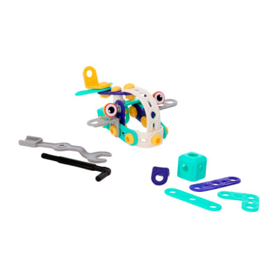 SET 2 VEHÍCULOS DE PLÁSTICO ENSAMBLABLES CELESTES