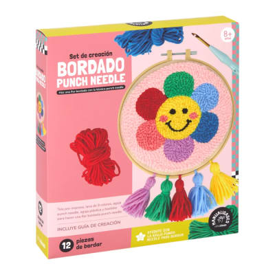 SET BORDADO PUNCH NEEDLE (AGUJA MAGICA)
