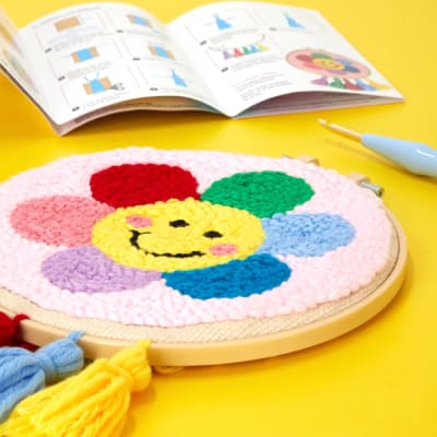 SET BORDADO PUNCH NEEDLE (AGUJA MAGICA)