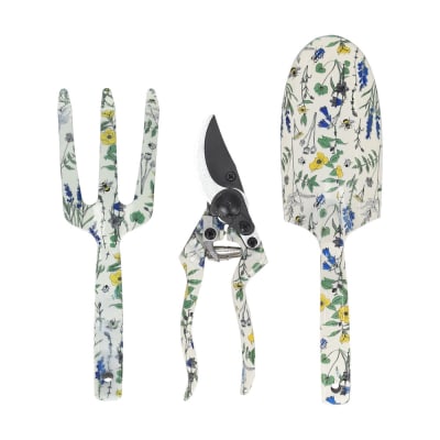 SET 3 HERRAMIENTAS PARA JARDINERÍA FLOREADAS