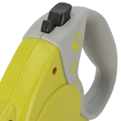 Correa Retráctil para Mascotas amarilla