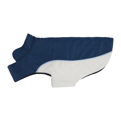 CHAQUETA MASCOTA AZUL Y BLANCO