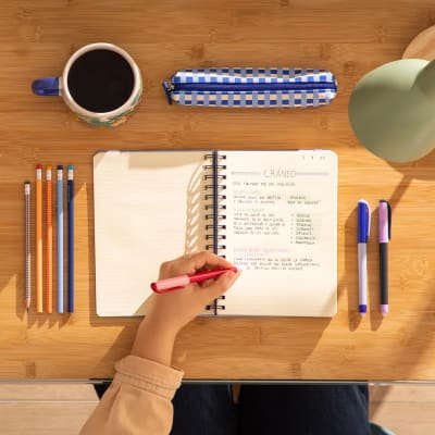 CUADERNO PU 15X21 CELESTE OSCURO