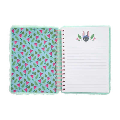 Cuaderno de peluche A5 16x2,5x21 cm conejo
