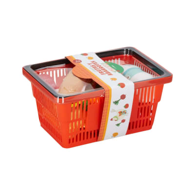 SET CANASTO ABARROTES PLASTICOS NARANJO