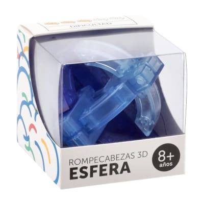 Rompecabeza 3D esfera diámetro 8.5 cm azul