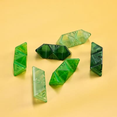 Rompecabeza 3D gema diámetro 7 cm verde