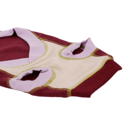 POLAR MASCOTA ROJO Y BEIGE