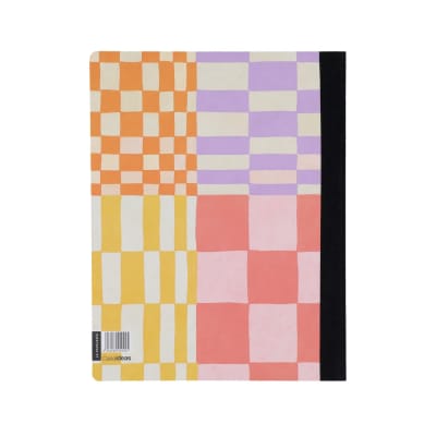 Libreta con lomo de tela 80 hojas puntos pop