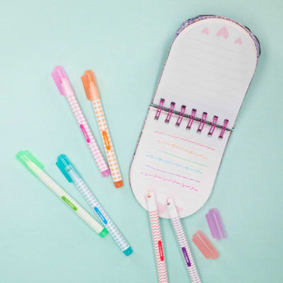 SET DE 6 MARCADORES CON TIMBRE ROLLER