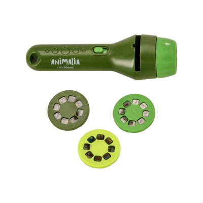 PROYECTOR ANIMALIA 3 DISC VERDE