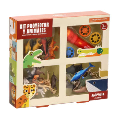 KIT PROYECTOR Y 24 ANIMALES PLASTICOS