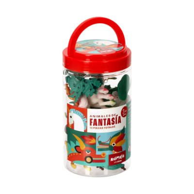 BALDE ANIMALES S 8PCS ANIMLAES DE FANTASIA (ROJO)