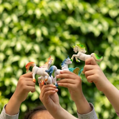 BALDE ANIMALES S 8PCS ANIMLAES DE FANTASIA (ROJO)