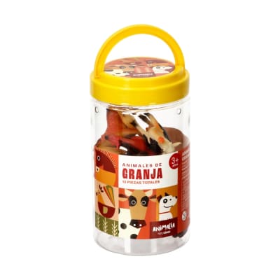 BALDE ANIMALES S 8PCS ANIMALES DE LA GRANJA (AMARILLO)