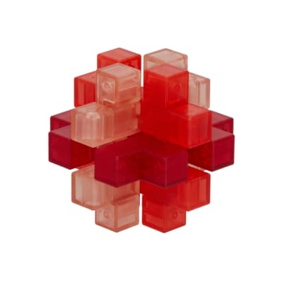 PUZZLE INGENIO 3D CUBO NIVEL ROJO