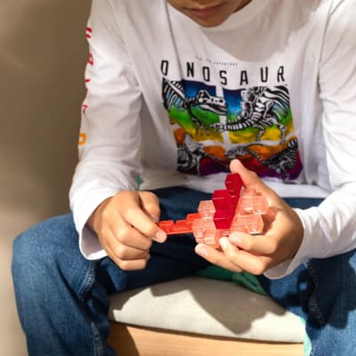 PUZZLE INGENIO 3D CUBO NIVEL ROJO