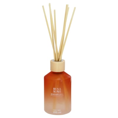 Botella con varitas aromáticas rosa suave 200 ml