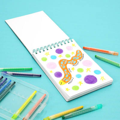 Block blanco con espiral A5 Animales