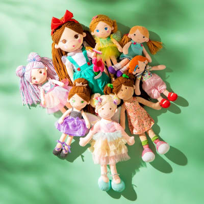 MUÑECA FANTASIA S PELO NARANJO