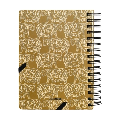 CUADERNO IMPRESO 15X21 CAFÉ TIGRE