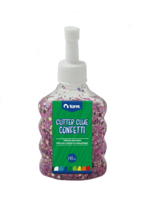 GLITTER GLUE CONFETTI 147 ML PDQ TORRE