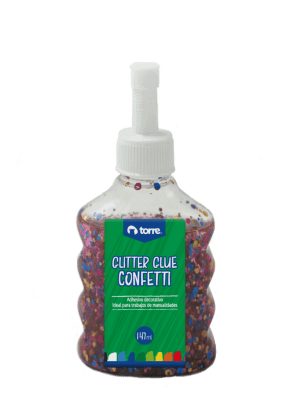 GLITTER GLUE CONFETTI 147 ML PDQ TORRE