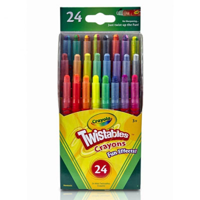 CRAYONES 24 UN GIRABLES EFECTOS DIVERTIDOS CRAYOLA