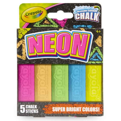 TIZA NEON PISO LAVABLE CRAYOLA 