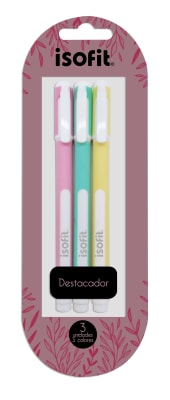 BLI.DESTACADOR ISOFIT-DSG/W 3 UN 3 COLORES