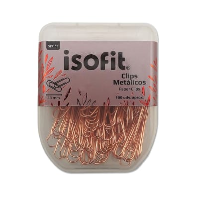 CLIPS ISOFIT-DSG/W METAL 33MM C/PLAST 100 UNI