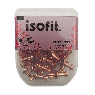  PUSH PINS ISOFIT-DSG/W C/PLAST 11mm 40 UNI
