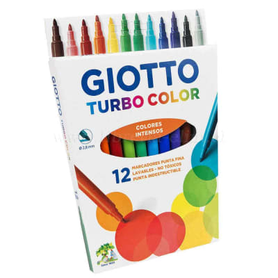 MARCADORES GIOTTO TURBO COLOR 12C